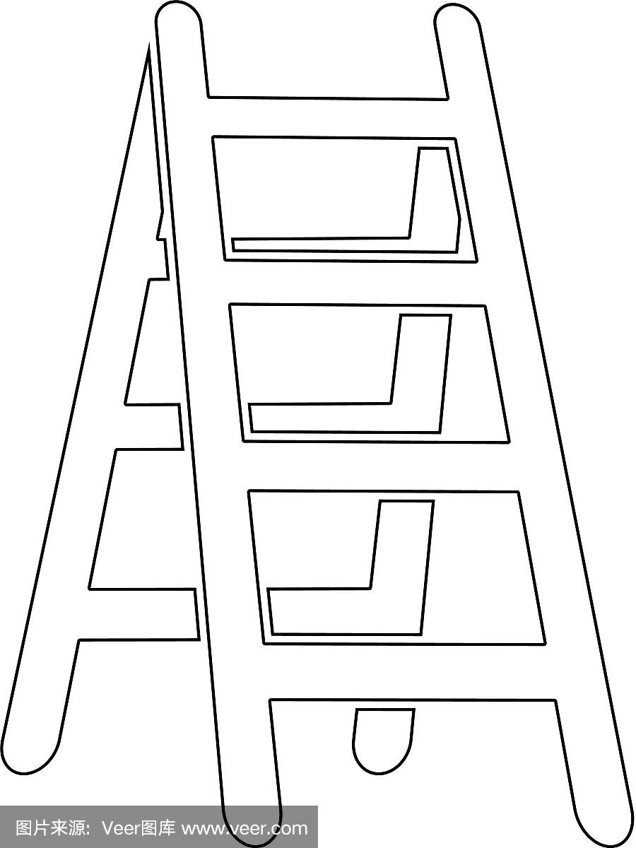 梯子手抄报简笔画图片，梯子手抄报简笔画图片大全