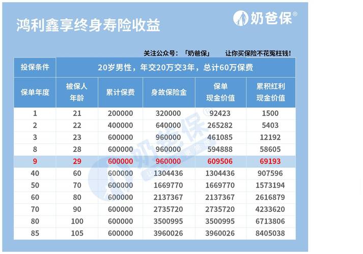 中国人寿99鸿福8%收益表,中国人寿99鸿福保险具体是什么?